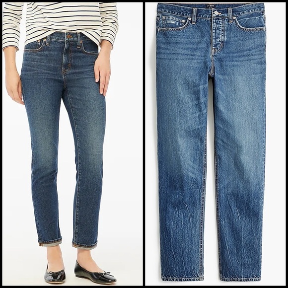 J.Crew Premium Edition slim boyfriend button fly Classic Blue Preppy Academia 29 - Picture 1 of 11